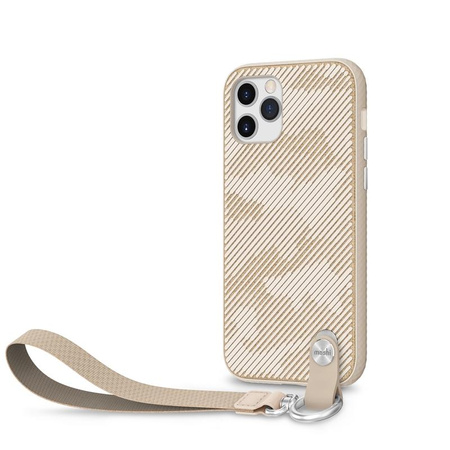 Moshi Altra - Case with detachable lanyard iPhone 12 / iPhone 12 Pro (SnapTo system) (Sahara Beige)