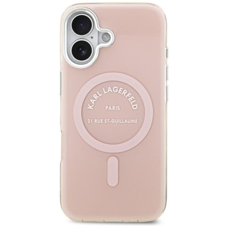 Karl Lagerfeld IML Karl RSG Logo MagSafe - Case for iPhone 17 (pink)