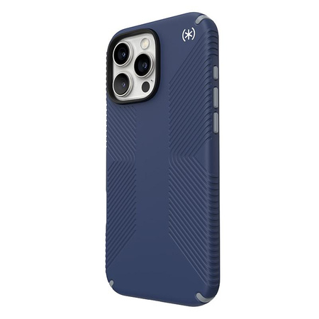 Speck Presidio2 Grip - Coque pour iPhone 16 Pro Max (Bleu côtier / Gris poussière / Blanc)