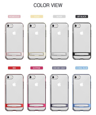 Mercury Dream Bumper - Case for Samsung Galaxy S9+ with metal stand (Gold)