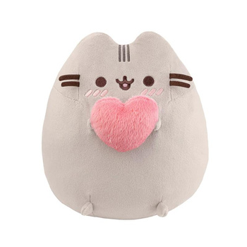 Pusheen - Mascotte en peluche avec un cœur 24 cm