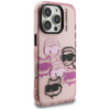 Karl Lagerfeld IML Multi K&C Head Pattern - Case for iPhone 16 Pro (pink)