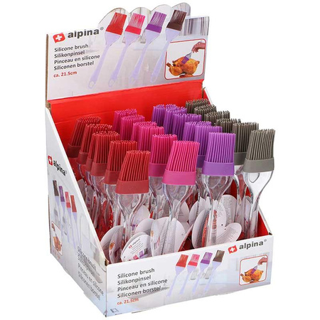 Alpina - silicone brush for marinating food 21 cm (pink)