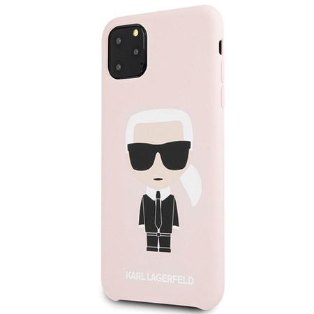 Karl Lagerfeld Fullbody szilikon ikonikus - iPhone 11 Pro Max tok (rózsaszín)