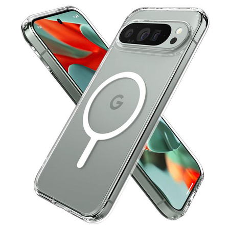 Spigen Ultra Hybrid OneTap Ring MagSafe - Étui pour Google Pixel 9 Pro XL (Blanc)