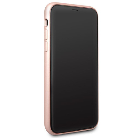 Guess Iridescent - iPhone Xs / X tok (rózsaarany)