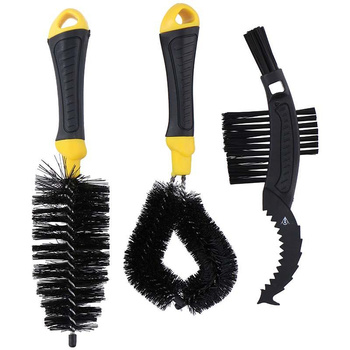 ZESTAW SZCZOTEK DO CZYSZCZENIA ROWERU, do Ramy, Kół, Dunlop
