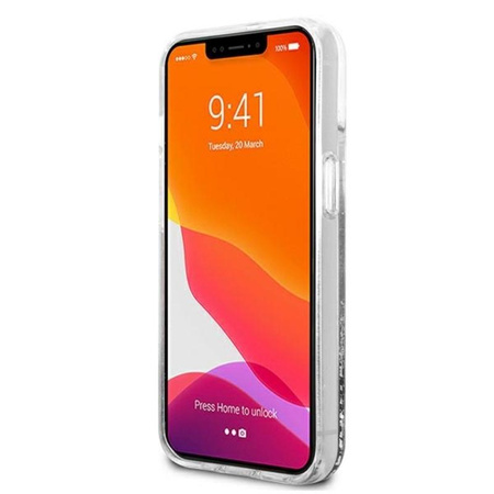 Karl Lagerfeld Liquid Glitter Karl & Choupette - iPhone 13 Case (silver)