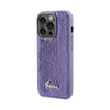 Guess Sequin Script Metal - iPhone 14 Pro tok (lila)