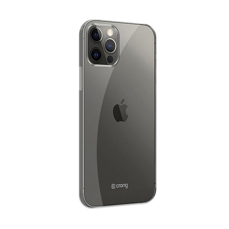 Crong Crystal Slim Cover - Coque pour iPhone 12 Pro Max (Transparent)