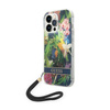 Guess Flower Cord - Case with lanyard iPhone 14 Pro Max (blue)