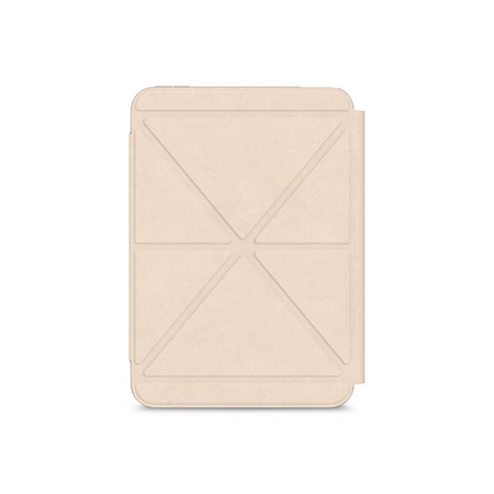 Moshi VersaCover - iPad mini 6 (2021) Origami-Hülle mit Apple Pencil Ladefunktion (Savanna Beige)