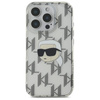 Karl Lagerfeld IML Karl Head Electroplated - Hülle für iPhone 16 Pro Max (transparent)