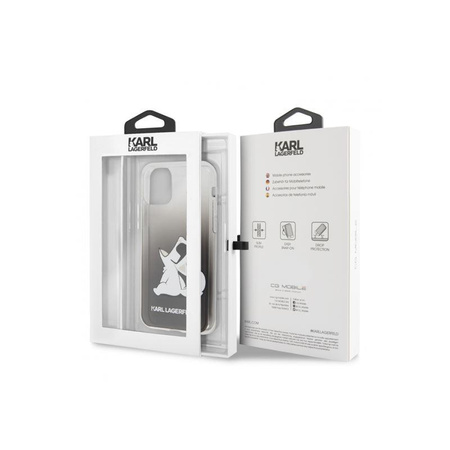 Karl Lagerfeld Choupette Fun napszemüveg - iPhone 11 Pro Max tok (fekete)