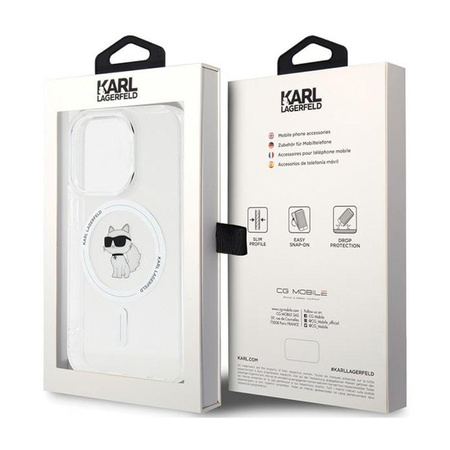 Karl Lagerfeld IML Choupette MagSafe - Hülle für iPhone 13 Pro (Transparent)