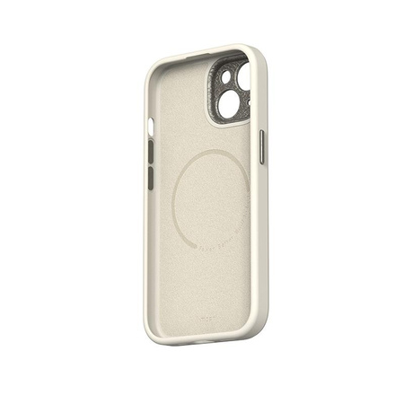 Moshi Napa MagSafe - Leather iPhone 15 Case (Eggnog White)