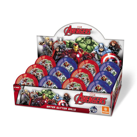Avengers - Ball with glitter 70 mm Random selection