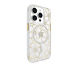 Case-Mate Floral Gems MagSafe – pouzdro na iPhone 15 Pro (Gold)