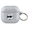 Karl Lagerfeld Monogram Choupette Head - Étui AirPods 4 (argent)