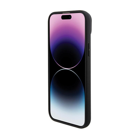 BMW Leather Hot Stamp - Coque pour iPhone 15 (noir)