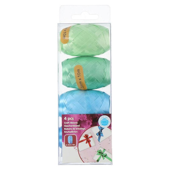 Jeu de rubans, rubans d'emballage cadeau 10 m 4 pcs. (Set 2)