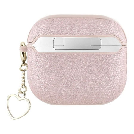 Guess Metallic Script Charm - AirPods 4 Case (pink)