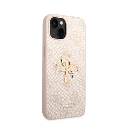 Guess 4G Big Metal Logo - Coque iPhone 15 (rose)