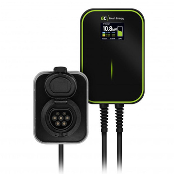 Green Cell - Wallbox GC EV PowerBox 22kW charger with Type 2 socket for charging electric cars and plug-in hybrids
