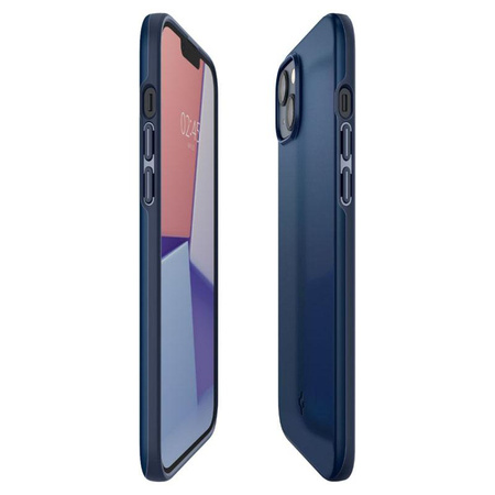 Spigen Thin Fit - tok iPhone 14 készülékhez (sötétkék)