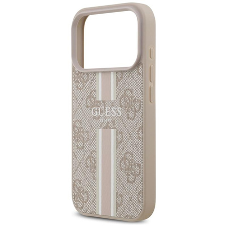 Guess 4G Printed Stripes MagSafe - Hülle iPhone 17 Pro (rosa)