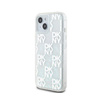 DKNY Liquid Glitter Multilogo - Coque iPhone 15 / 14 / 13 (blanc)