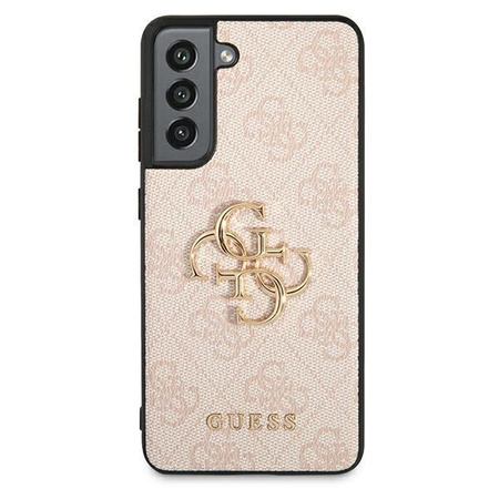 Guess 4G Big Metal Logo - Étui Samsung Galaxy S21 FE (rose)