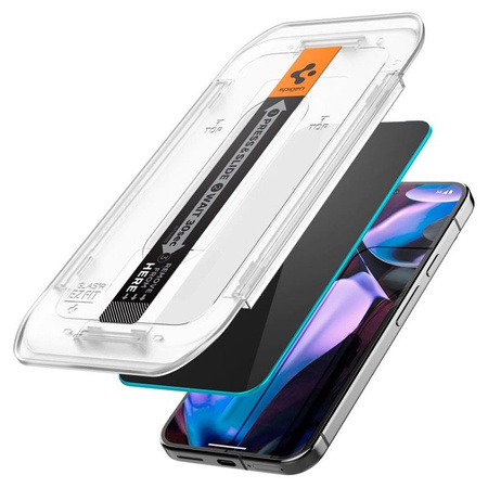 Spigen GLAS.TR EZ FIT Privacy 2-Pack – Panzerglas mit Sichtschutzfilter für Google Pixel 9 Pro XL (2 Stk.)
