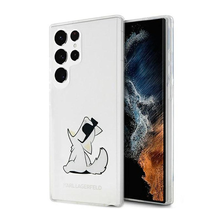 Karl Lagerfeld Choupette Fun - Samsung Galaxy S23 Ultra Tasche (Transparent)