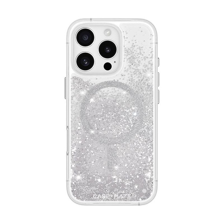Case-Mate Wasserfall MagSafe - iPhone 16 Pro Tasche (Silber)