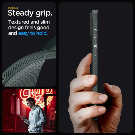 Spigen Liquid Air - pouzdro pro iPhone 15 Pro Max (Abyss Green)