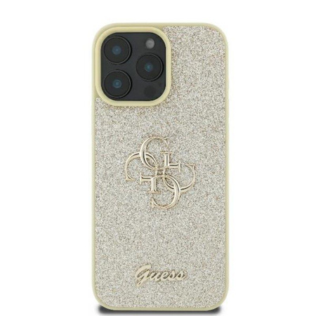 Guess Fixed Glitter Big 4G - Case for iPhone 16 Pro (gold)