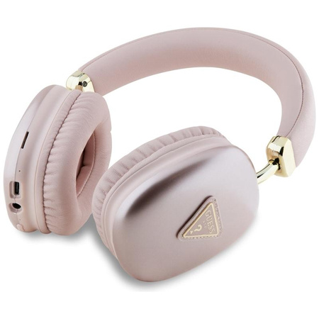 Guess Metallic Triangle Logo - Wireless Over-Ear Headphones Bluetooth V5.3 (pink)