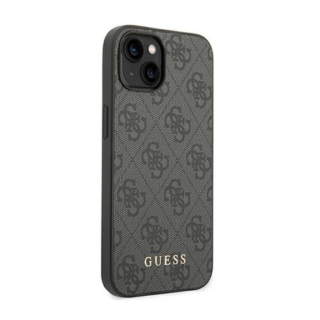 Guess 4G Metal Gold Logo - pouzdro pro iPhone 14 (šedé)