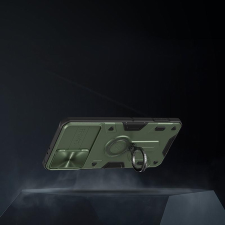 Nillkin CamShield Armor - Samsung Galaxy S21+ tok kamerafedéllel (fekete)