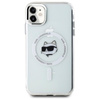 Karl Lagerfeld IML Metal Choupette Head MagSafe - Coque iPhone 11 (blanc)