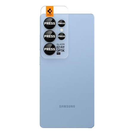Spigen Optik Pro GLAS.TR EZ Fit Camera Protector 2-Pack - Verre de protection pour Samsung Galaxy S25 Ultra (2 pces) (Noir)