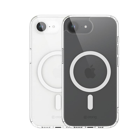 Crong Clear MAG Cover - Custodia MagSafe per iPhone 16e (trasparente)