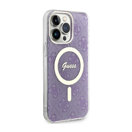 Guess 4G MagSafe - Étui pour iPhone 14 Pro Max (violet)