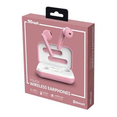 Trust Primo Touch - Ecouteurs sans fil Bluetooth (rose)