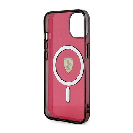 Ferrari Translucent MagSafe - pouzdro pro iPhone 14 (červené)