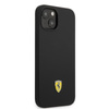 Ferrari Silicone Metal Logo MagSafe - Etui iPhone 14 Plus (czarny)