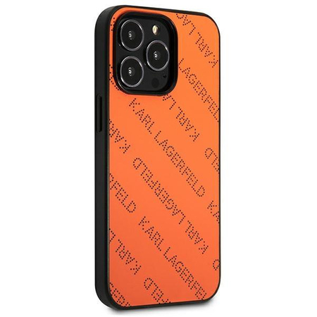 Karl Lagerfeld Perforated Allover - iPhone 13 Pro Max Case (orange)