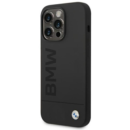 BMW Silicone Signature Logo Magsafe - Etui iPhone 14 Pro Max (czarny)