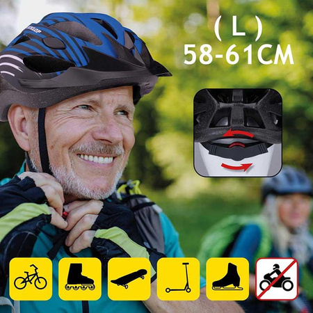 Dunlop - Casque vélo MTB r. L (Bleu)
